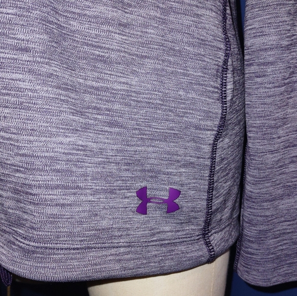 2/$40 EUC Under Armour Heatgear Long Sleeve Hooded Loose Fit Shirt XS GRAY - Picture 4 of 5